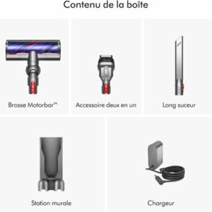 aspirateur balai dyson v8 advanced 130 w gris anthracite